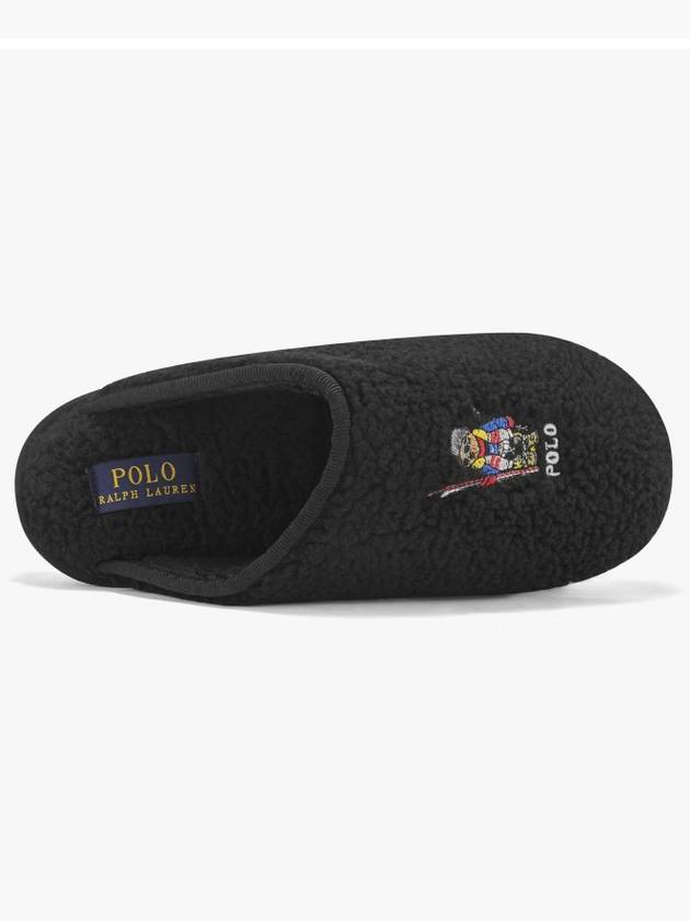 Kayleigh Scuff Bear Mule Black - POLO RALPH LAUREN - BALAAN 3