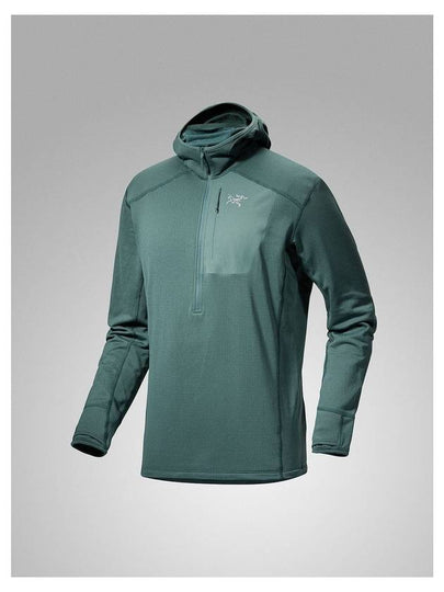 Men's Delta Half Zip Hoodie Green - ARC'TERYX - BALAAN 2