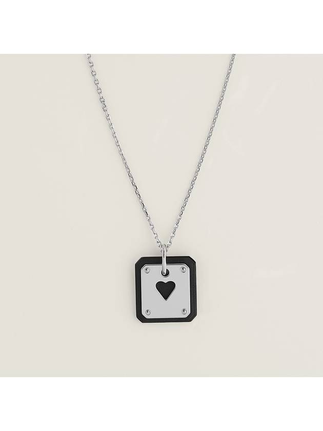 Small Heart Necklace Silver - HERMES - BALAAN 2