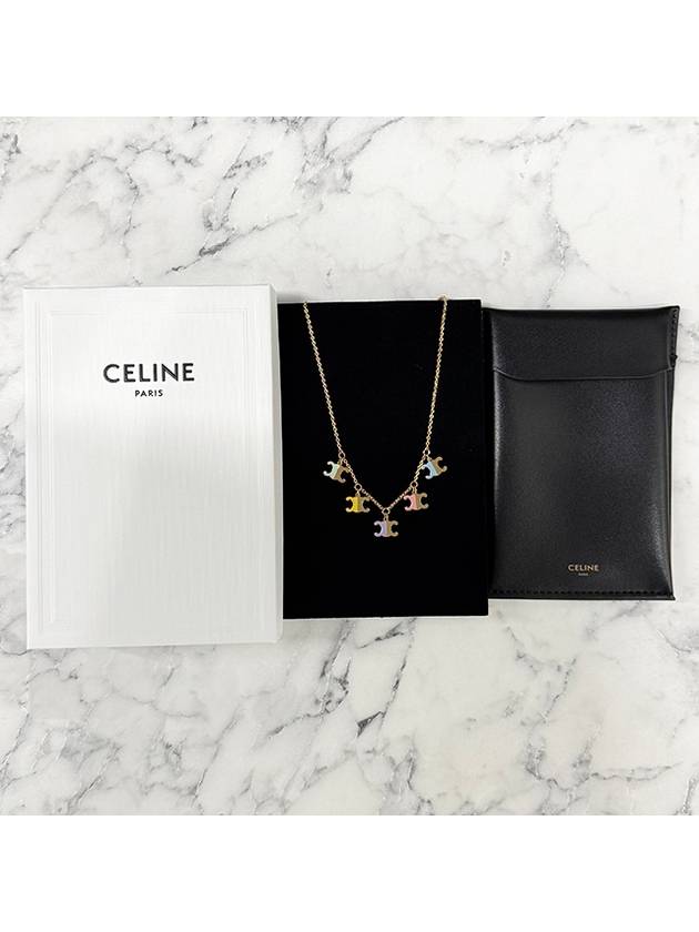 Charm Triomphe Necklace Gold - CELINE - BALAAN 3