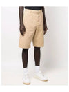 Men's Logo Patch Back Bermuda Shorts Natural - KENZO - BALAAN 3