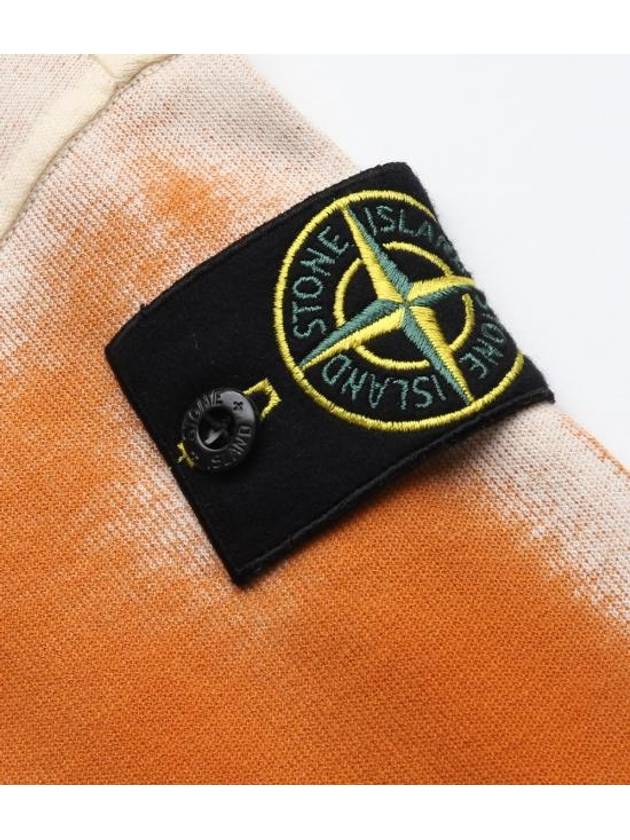 Hand Sprayed Airbrush Treatment Crew Neck Sweatshirt  Orange - STONE ISLAND - BALAAN 6