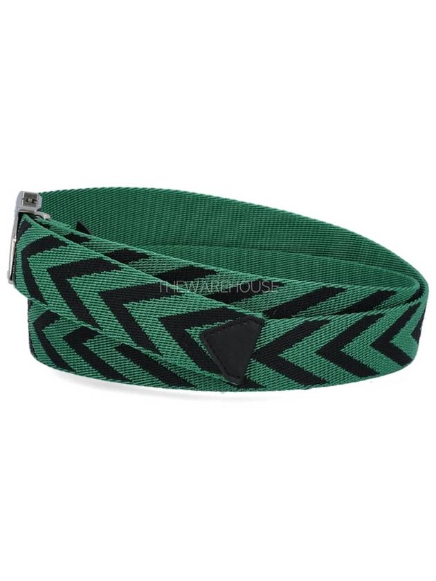 Chevron Buckle Belt Green - BOTTEGA VENETA - BALAAN 6