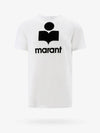 Karman Logo Print Linen Short Sleeve T-Shirt White - ISABEL MARANT - BALAAN 1