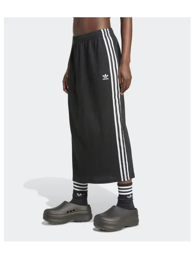 WoMen's Knit H Line Skirt Black - ADIDAS - BALAAN 2