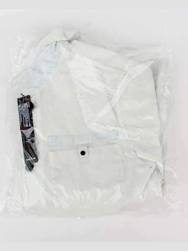 Compass Patch Shirt Jacket White - STONE ISLAND - BALAAN 8