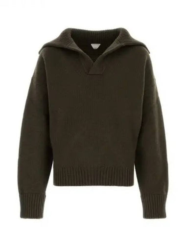 Open collar wool polo knit 271681 - BOTTEGA VENETA - BALAAN 1