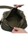 Large Pleated Nappa Bracelet Pouch Bag Dark Khaki Green - LOEWE - BALAAN 7