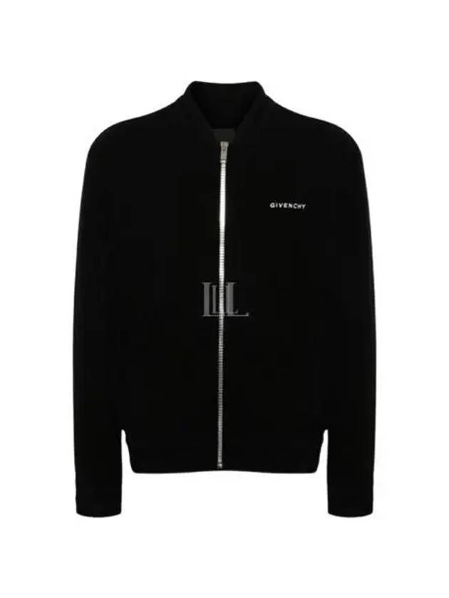 4G Star Logo Wool Bomber Jacket Black - GIVENCHY - BALAAN 2