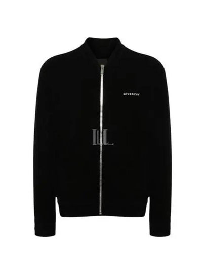 4G Star Logo Wool Bomber Jacket Black - GIVENCHY - BALAAN 2