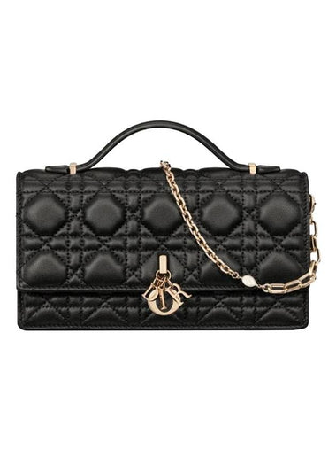 Miss Cannage Lambskin Mini Bag Black - DIOR - BALAAN 1