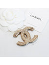 Classic CC Logo Pearl Crystal Brooch Gold - CHANEL - BALAAN 6