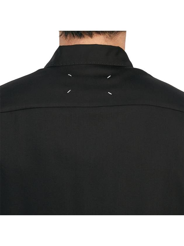 Twill Vacation Short Sleeve Shirt Black - MAISON MARGIELA - BALAAN 9