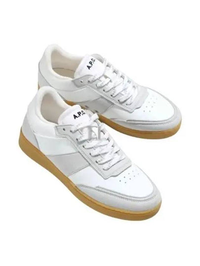 Pain Leather Low Top Sneakers White Caramel - A.P.C. - BALAAN 2