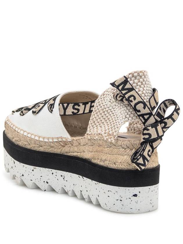 Gaia Platform Espadrilles White - STELLA MCCARTNEY - BALAAN 4