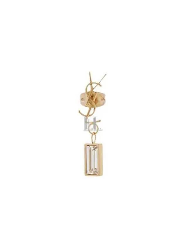 Monogram Logo Earrings Gold - SAINT LAURENT - BALAAN 2