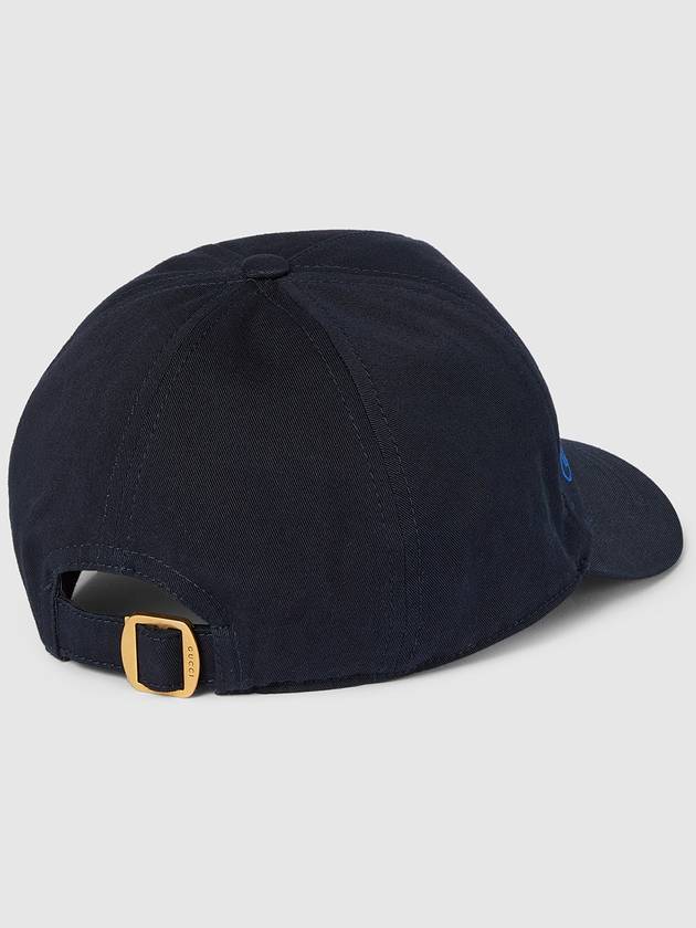 Embroidery Base Ball Cap Black - GUCCI - BALAAN 5