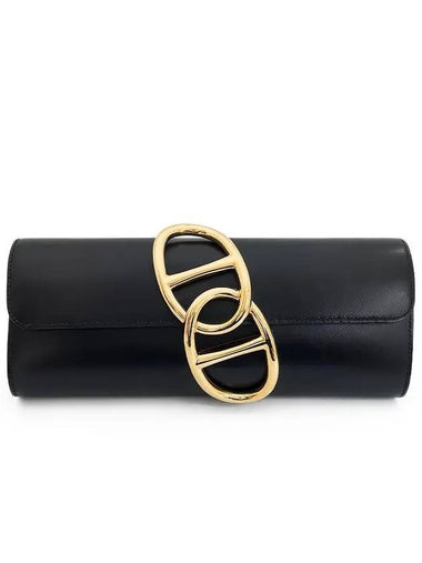 Tadlak Eze Clutch Black Gold Plated 4HB0250 - HERMES - BALAAN 1