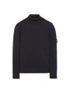 Men's Logo Patch Turtleneck Steel Grey Melange - STONE ISLAND - BALAAN 3