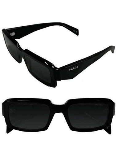 Sunglasses Square Symbol PR 27Z 16K08Z Black - PRADA - BALAAN 1