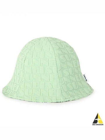 All over Logo Bucket Hat Green Dark Navy CACCXSAC019 PLY015 - SUNNEI - BALAAN 1