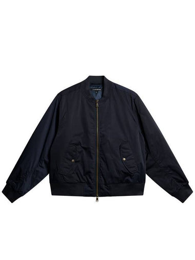 Bradfield Twill Nylon Zip-Up Jacket Navy - J.LINDEBERG - BALAAN 1