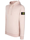 Wappen Patch Cotton Hoodie Pink - STONE ISLAND - BALAAN 4