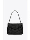 Puffer Monogram Lambskin Medium Shoulder Bag Black - SAINT LAURENT - BALAAN 2