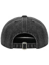 LOVE IS ALL WASHED CAP in charcoal - MYDEEPBLUEMEMORIES - BALAAN 5