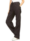 Drawstring Washed Cotton Track Pants Phantom - GANNI - BALAAN 8