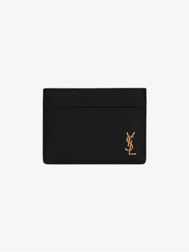 Tiny Monogram Card Wallet Black - SAINT LAURENT - BALAAN 2