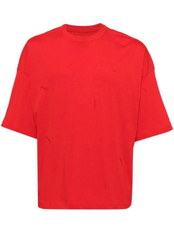 Logo Short Sleeve T-Shirt Red - NIKE - BALAAN 1