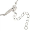 Gancini Crystal Necklace Silver - SALVATORE FERRAGAMO - BALAAN 4