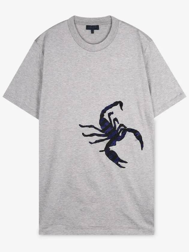 Men's Scorpion Gray Short Sleeve T-Shirt RMJE0031 13 - LANVIN - BALAAN 2