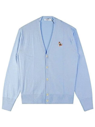 Dressed Fox Patch Chillex Cardigan Blue - MAISON KITSUNE - BALAAN 2