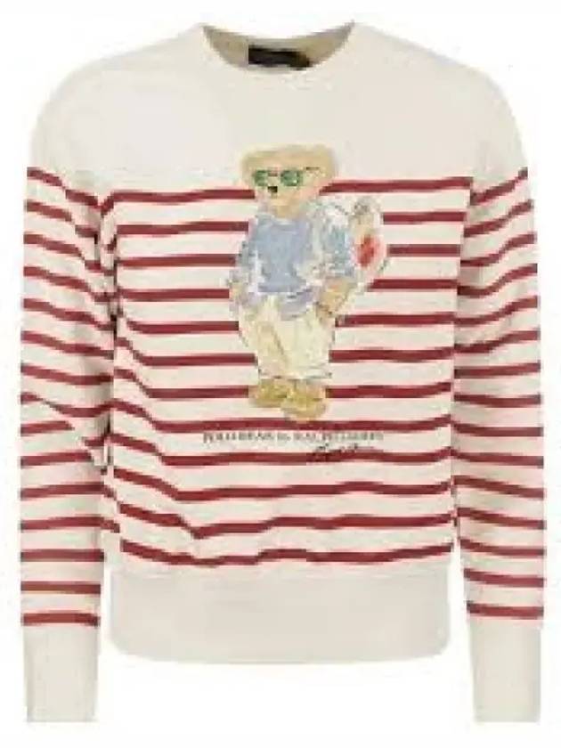 W Striped Bear Sweatshirt Red 1236774 - POLO RALPH LAUREN - BALAAN 1