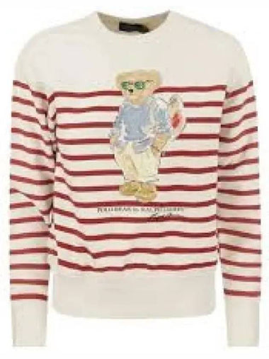 W Striped Bear Sweatshirt Red 1236774 - POLO RALPH LAUREN - BALAAN 1