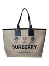 Prorsum Label Print London Cotton Tote Bag Beige - BURBERRY - BALAAN 2