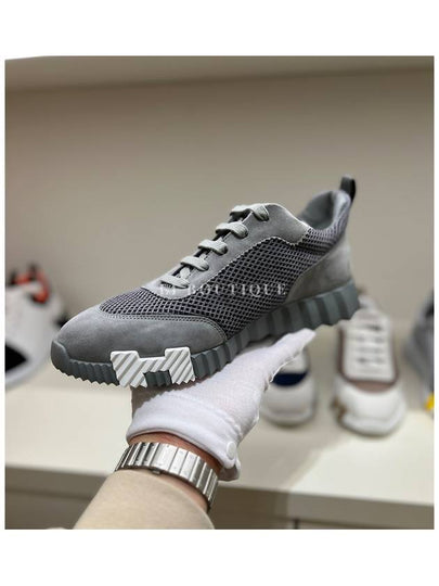 Bouncing Air Mesh Sneakers Gray - HERMES - BALAAN 2