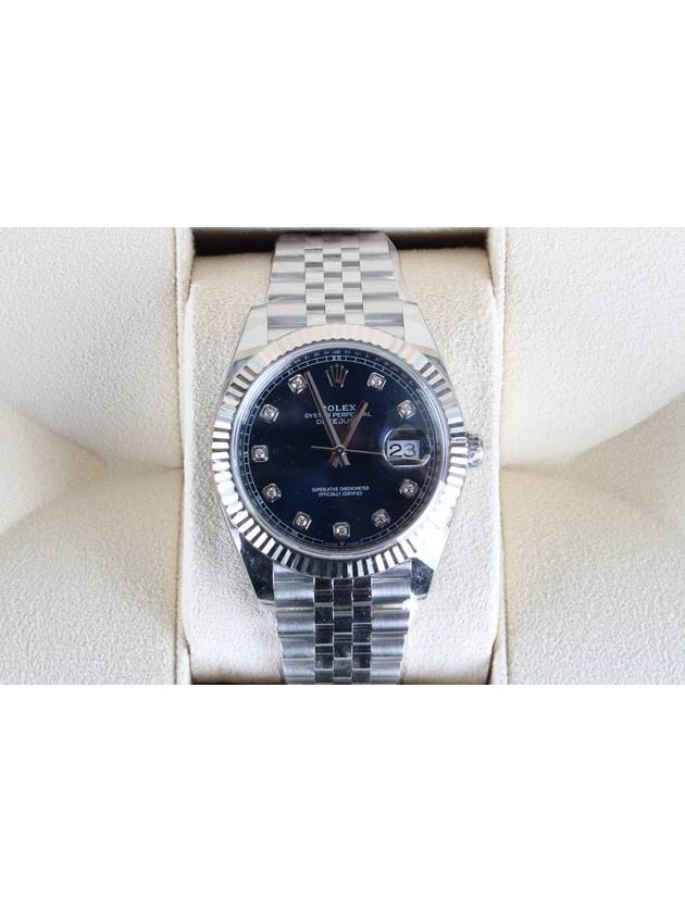 Datejust 41 Steel Blue Plate 10P 24 Years - ROLEX - BALAAN 3