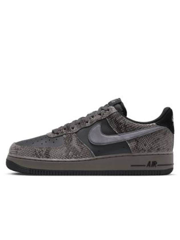 Air Force 1 Snakeskin Low Top Sneakers Brown - NIKE - BALAAN 3