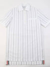 Women's Short Sleeve One-Piece FDSD06A 06120 133 - THOM BROWNE - BALAAN.