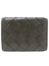 Intrecciato Continental Leather Half Wallet Grey - BOTTEGA VENETA - BALAAN 2