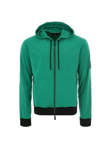 Arm Patch Detail Hooded Jacket Green - KITON - BALAAN 1