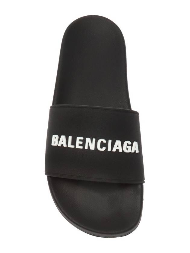 Logo Slippers Black - BALENCIAGA - BALAAN 7