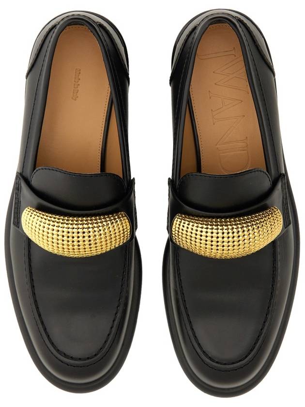 applique detail leather loafers ANW42045A19230 - JW ANDERSON - BALAAN 4