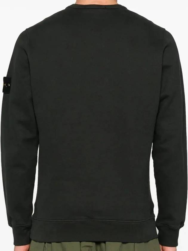 Wappen Patch Crew Neck Cotton Sweatshirt Lead Grey - STONE ISLAND - BALAAN 4