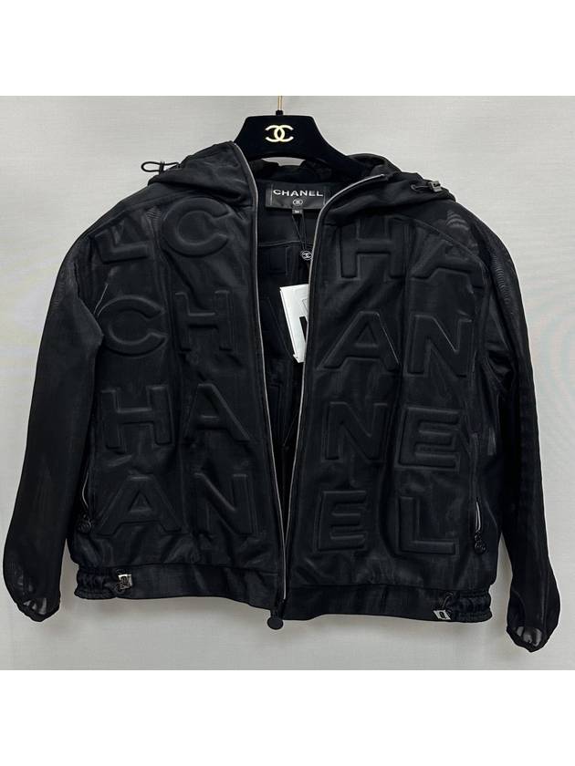 mesh logo blouson jacket 36 - CHANEL - BALAAN 3