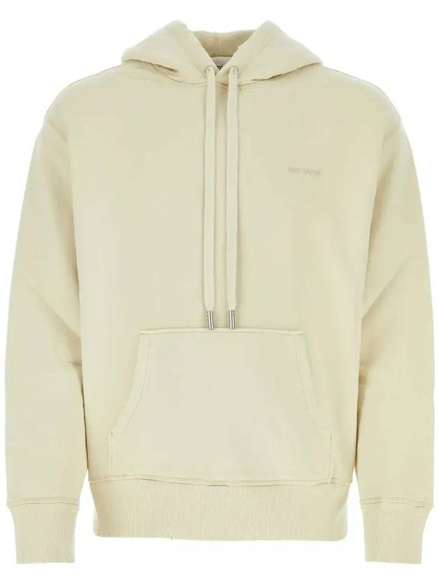 Fade Out Embroidery Logo Hoodie Ivory - AMI - BALAAN 1