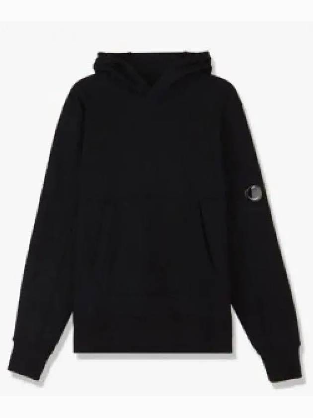 Lens Wappen Pocket Hoodie Black - CP COMPANY - BALAAN 2